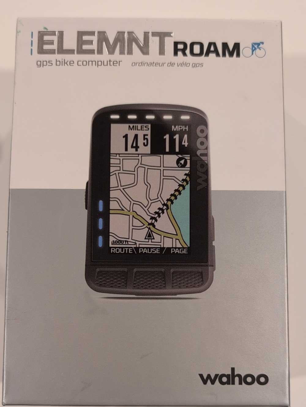 ELEMNT ROAM GPS Bike Computer - Black-Bluetooth. Like New Bundle Never Used.